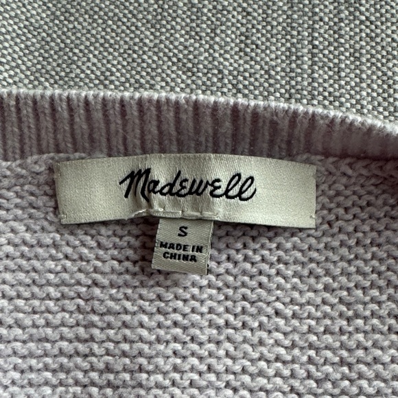 Madewell Women's Lavender Crew Neck Sweater - Picture 2 of 2